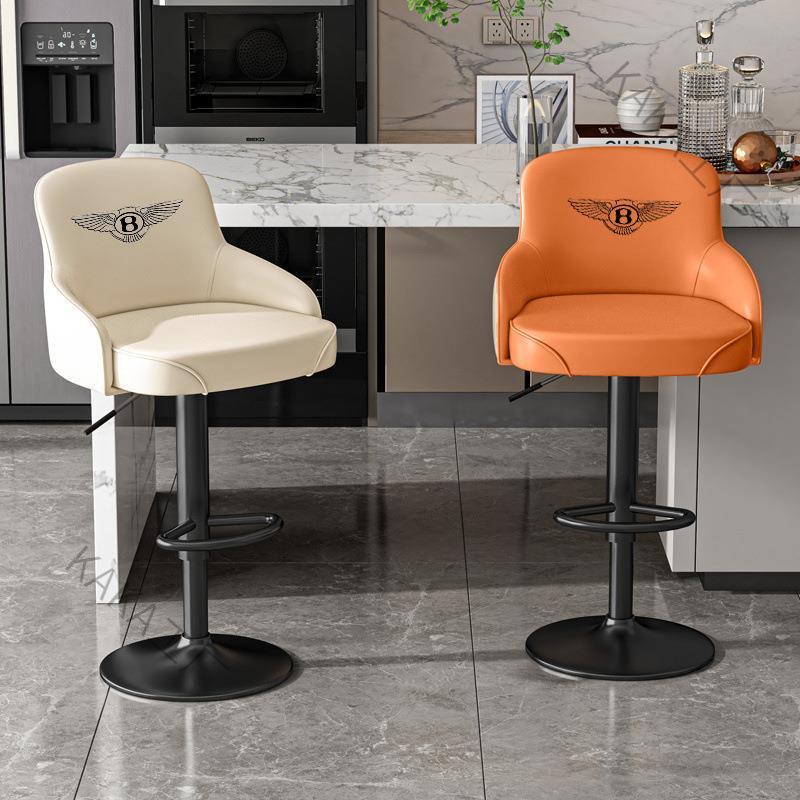 LCP2北欧吧台椅升降家用高脚凳子现代简约收银前台酒吧椅靠背