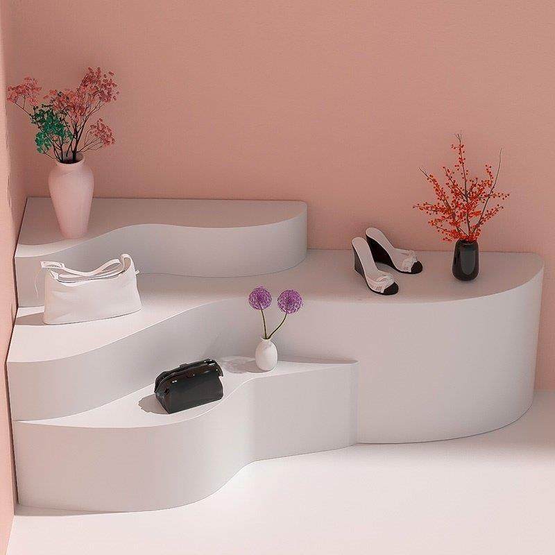 流水台中岛柜现代极简高档异形定制S形M型高低台鲜花店陈列架曲线,商业/办公家具,中岛/流水台,淘宝优惠券,粉丝福利购,淘宝优惠卷