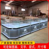 新款 手机柜台玻璃展柜拐角手表饰品珠宝展示柜定制手机柜台体验台