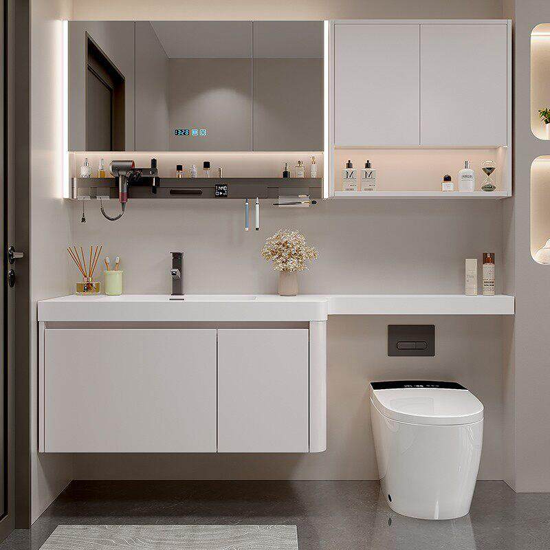 齐美诗一体化面盆浴室柜组合浴室水槽洗手盆加长件设计师定制