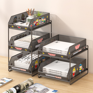 a4纸收纳盒抽屉式文件架办公桌置物架台面办公室桌上工位神器文具