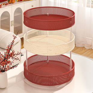 零食架子置物架客厅高颜值多层水果收纳架子家用桌上台面整理神器