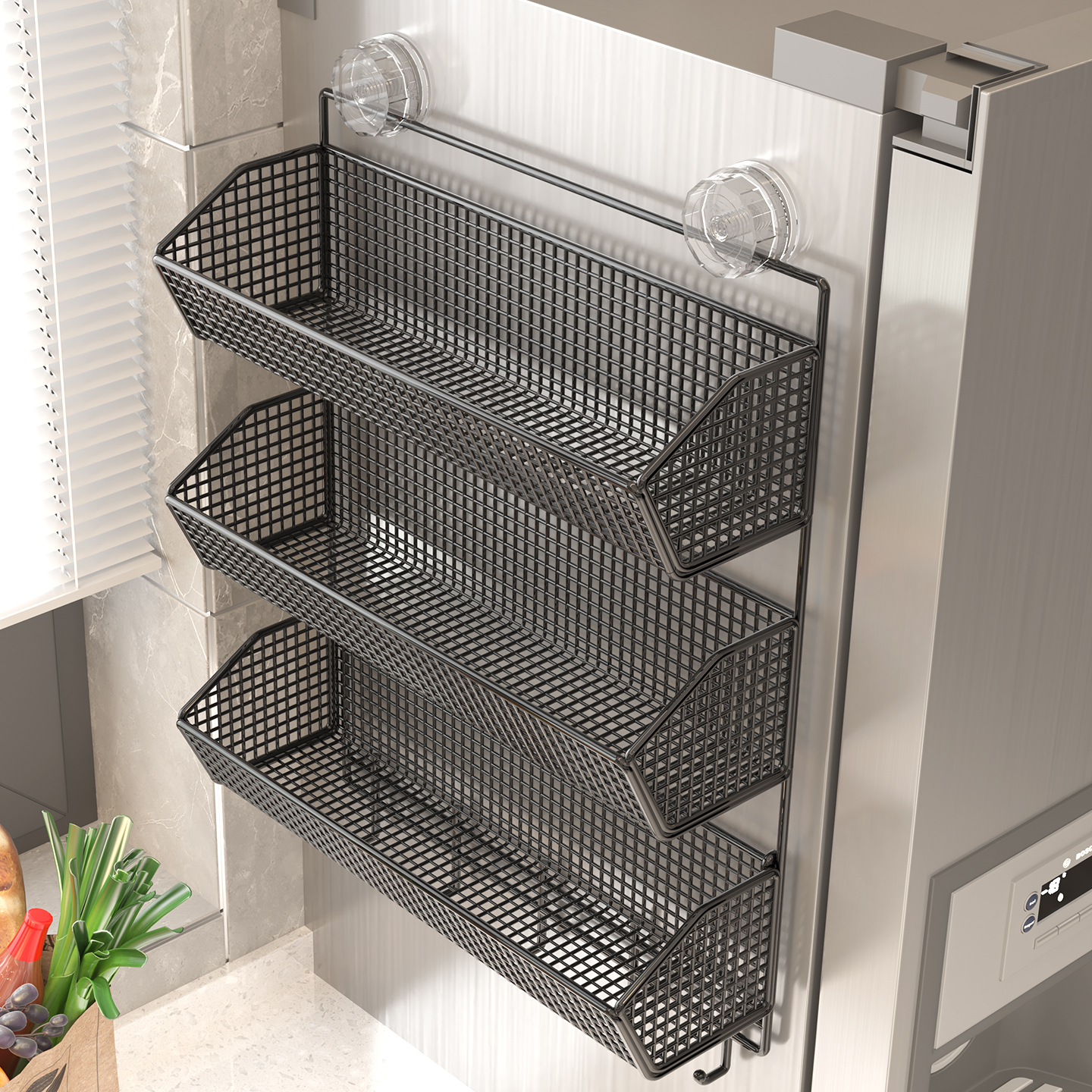 冰箱侧收纳多功能挂式神器