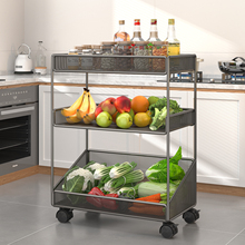 厨房多功能蔬菜置物架多层收纳架子放菜篮子冰箱侧落地夹缝小推车