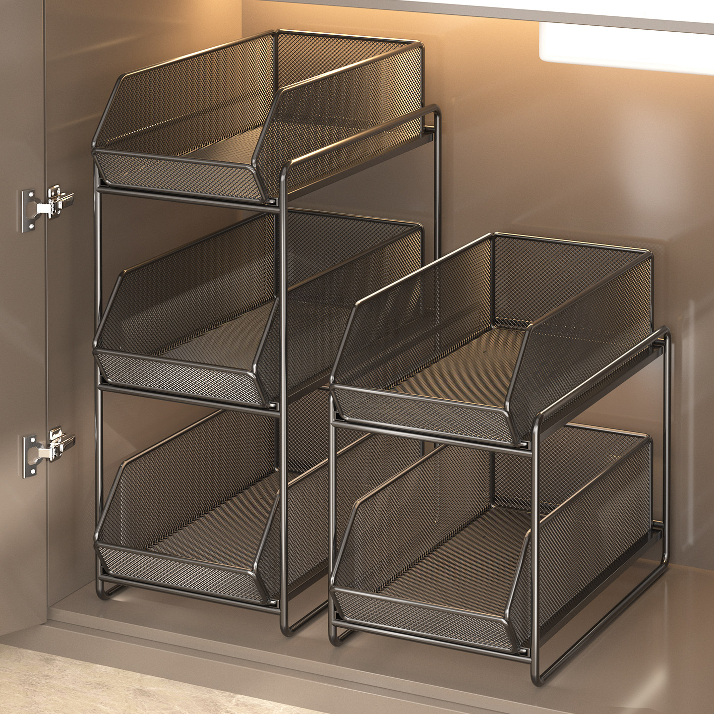 浴室柜下置物架洗手间多功能分层架卫生间下水槽抽拉式多层收纳盒,家庭/个人清洁工具,浴室角架/置物架,淘宝优惠券,粉丝福利购,淘宝优惠卷