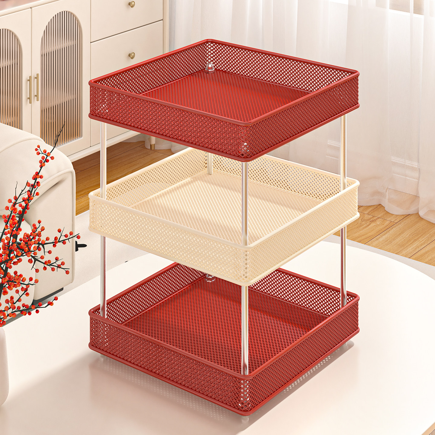 水果篮家用客厅茶几多层轻奢高档果盘糖果点心干果零食摆放置物架,餐饮具,果盆/果盘/果篮,淘宝优惠券,粉丝福利购,淘宝优惠卷