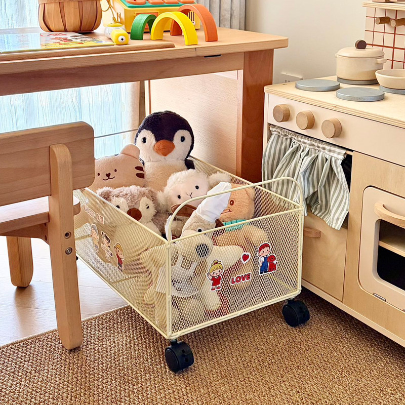 宝宝玩具收纳篮儿童玩具娃娃收纳箱可移动带轮子零食收纳筐置物架,收纳整理,整理架/置物架/收纳架,淘宝优惠券,粉丝福利购,淘宝优惠卷