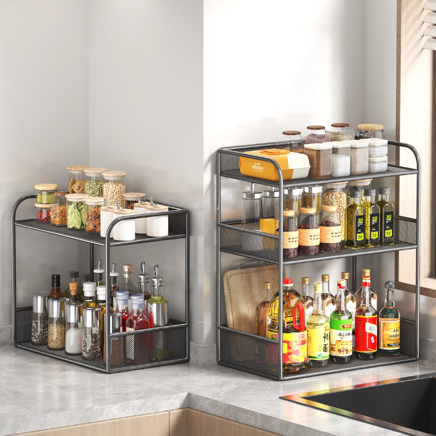 【2025年新款】厨房调料瓶置物架