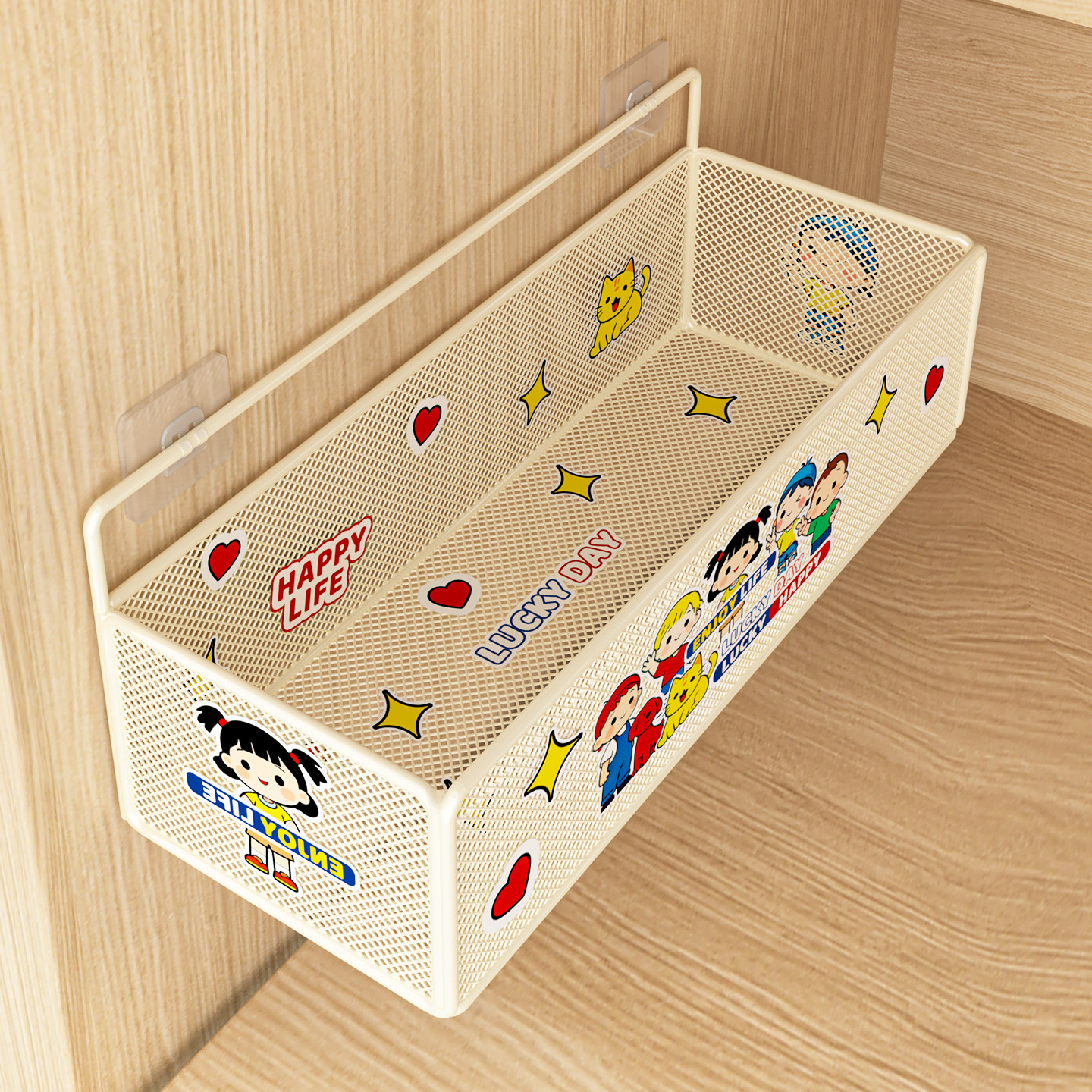 墙上置物架床头床边挂篮学生宿舍寝室床上壁挂免打孔墙面收纳架子,收纳整理,整理架/置物架/收纳架,淘宝优惠券,粉丝福利购,淘宝优惠卷