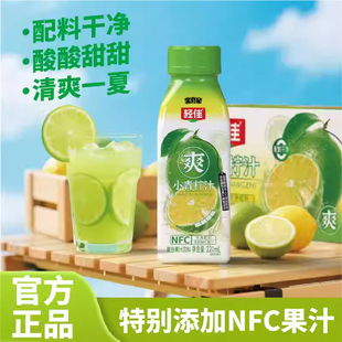 小青柠汁果汁酸甜好喝水果饮料饮品柠檬果汁干净配料0脂0色素果汁