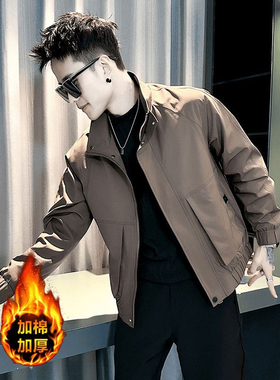 春秋季夹克男款潮流上衣男装2025新款今年流行高级感痞帅潮牌外套