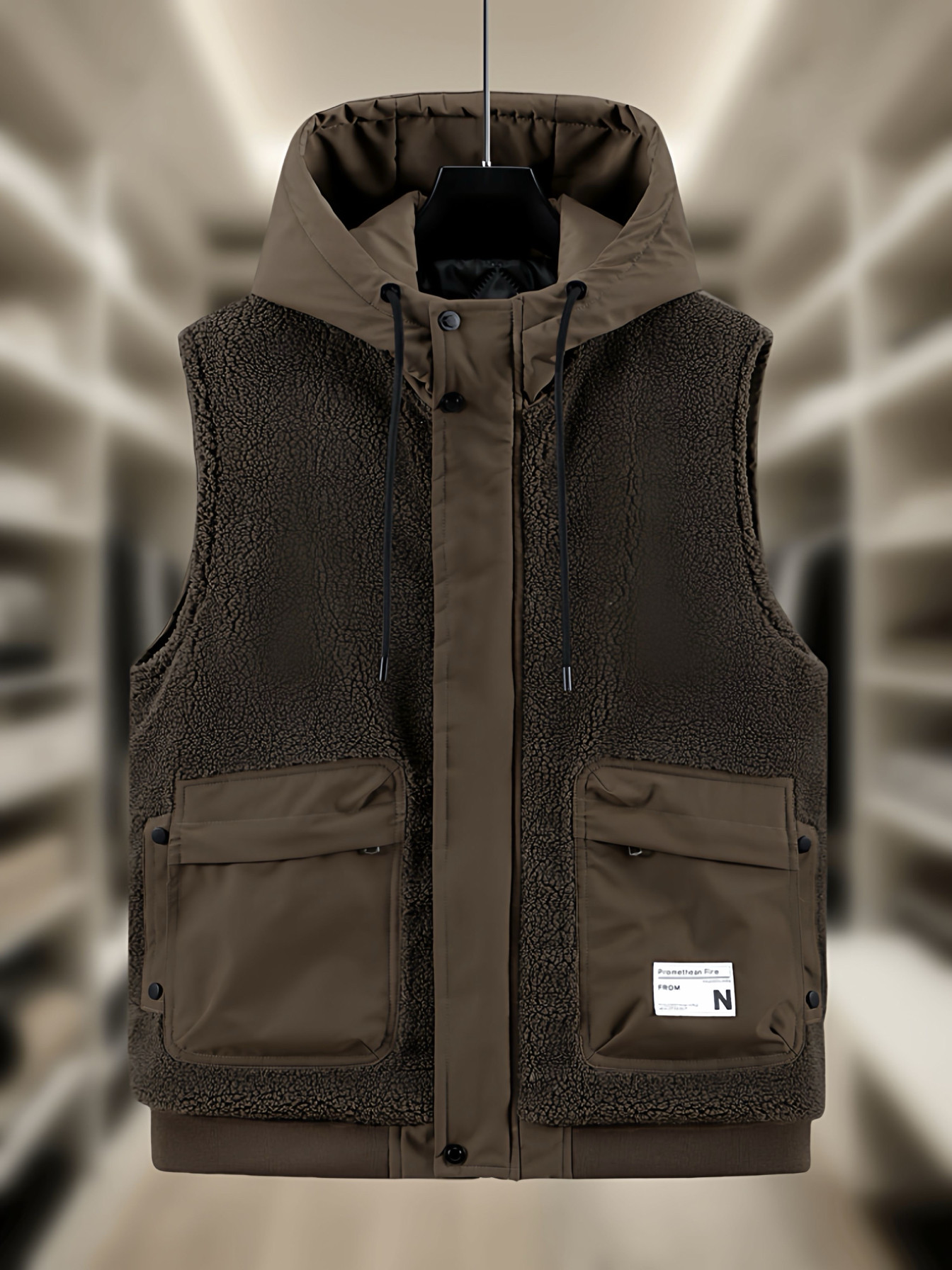 秋冬季新款羊羔绒马甲男士外套坎肩棉服潮流工装大兜马夹帅气马夹,男装,常规马甲,淘宝优惠券,粉丝福利购,淘宝优惠卷