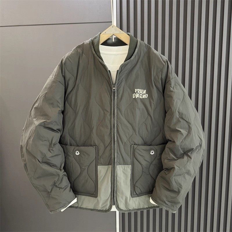 棒球领轻薄棉衣男士冬季2025新款潮流户外百搭休闲宽松棉服外套男,男装,夹克,淘宝优惠券,粉丝福利购,淘宝优惠卷