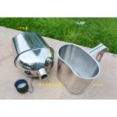 304不锈钢水壶背带户外便携大容量烧水杯饭盒多功能水瓶