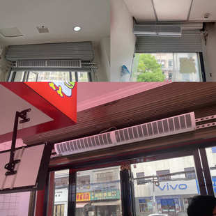 卷闸门安装风幕机配件 门顶门头横杆支架玻璃门吊装挂装安装支架