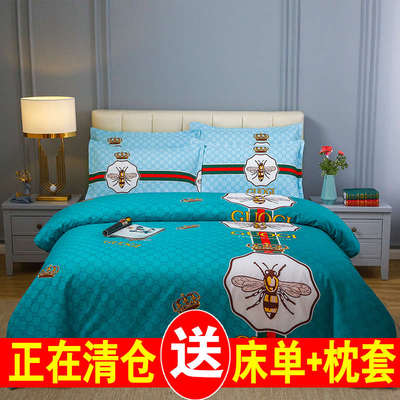 纯棉被套单件夏季简约全棉180cm被罩单人150x200x230宿舍1.5米床