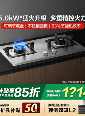 方太02-TH25G/TF25G不锈钢煤气灶燃气灶天然气炉家用嵌入猛火灶台