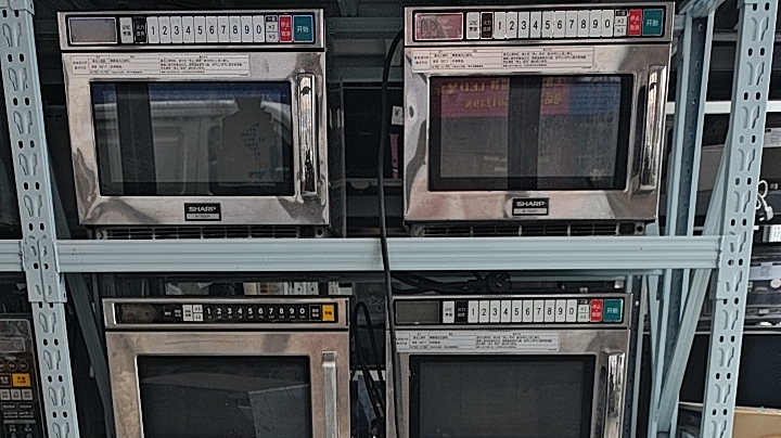 使用过的夏普R-7500  美的EMB17G4V-SS商用大功率二手微波炉