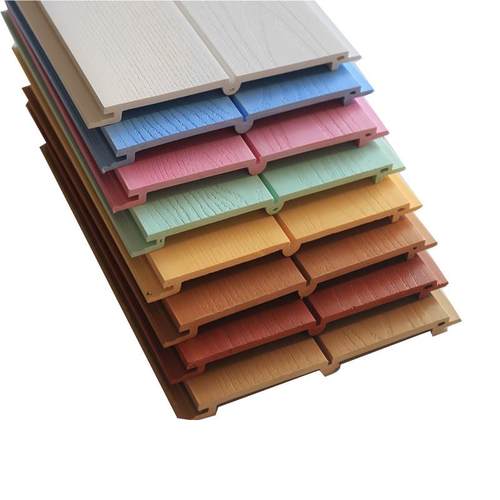 生态木墙板双75浮雕板阳台木塑吊顶室内墙板走廊墙裙幼儿园墙裙