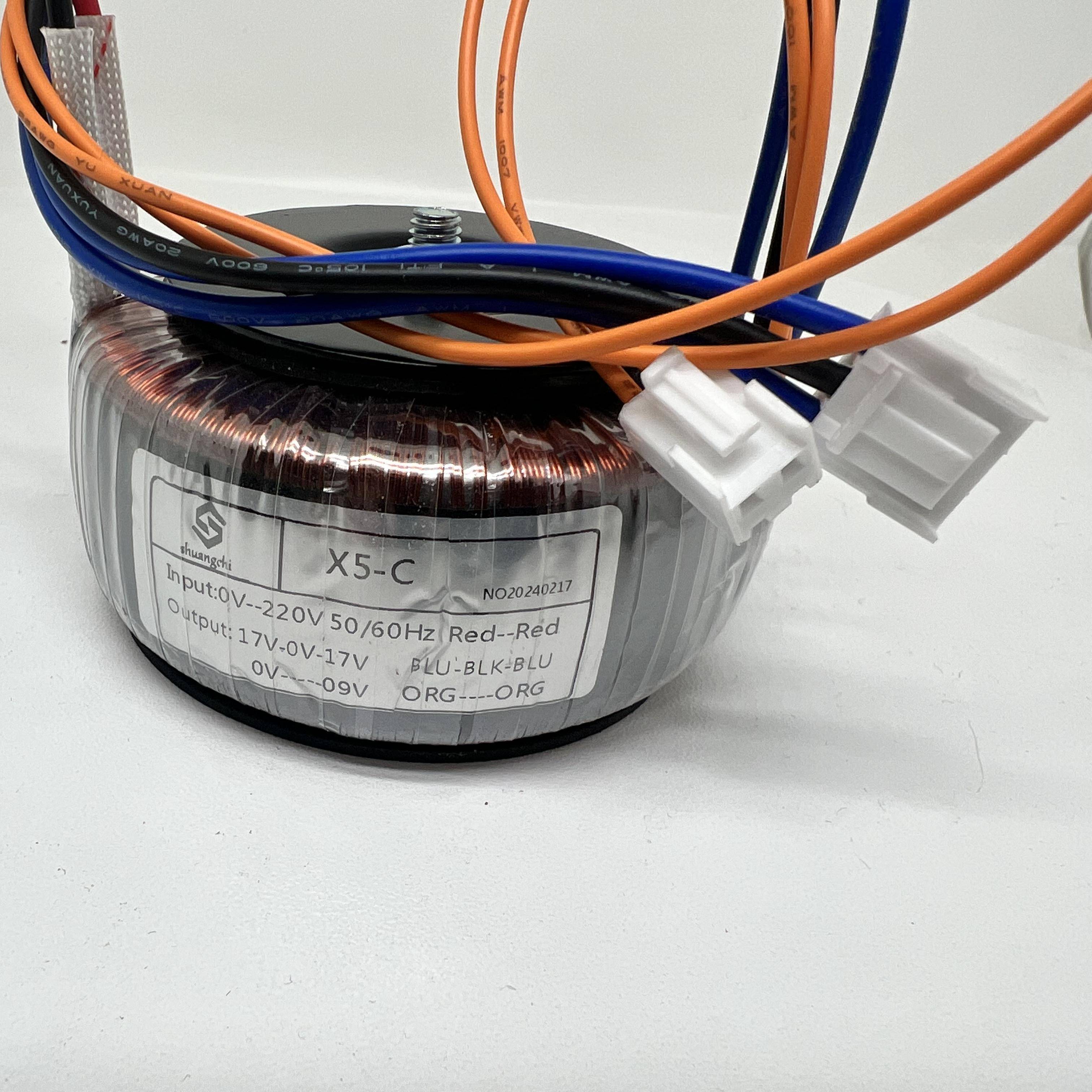 X5环形变压器 X5-B X5-C 前级 220V转双17V+单9V 韵乐变压器全铜