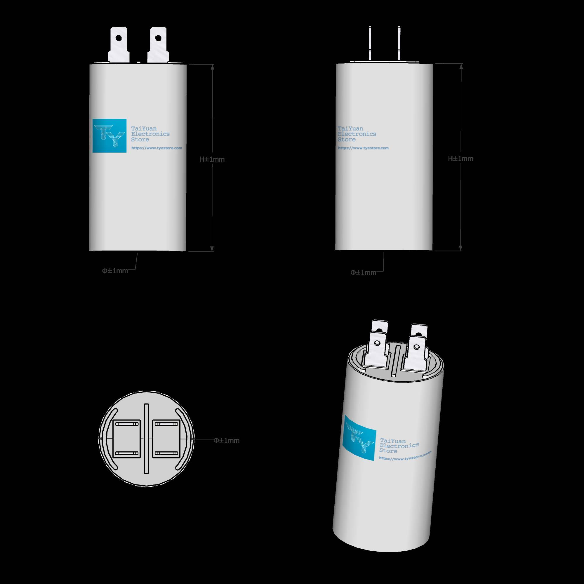 Cbb60四片启动电容20Uf全系列85度耐高温空气压缩机水泵洗车机洗