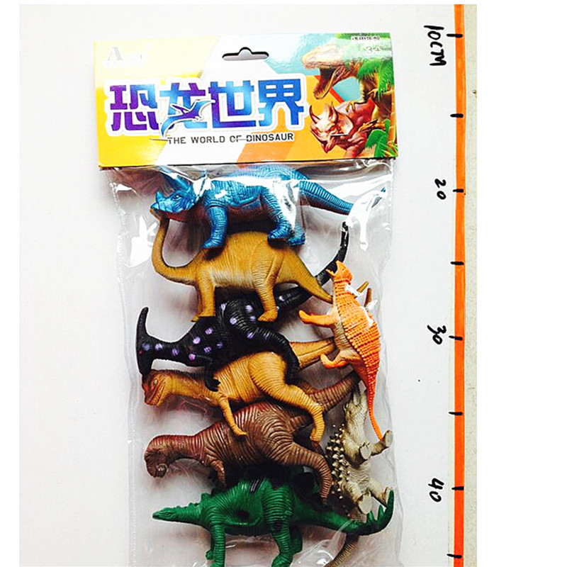 地摊玩具袋装塑胶恐龙仿真静态