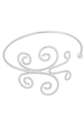 工厂直销 欧美时尚手镯花纹镂空臂环蝴蝶几何花朵臂镯手饰手环