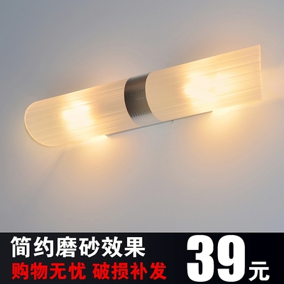 精品LED镜前灯免打孔化妆灯防水雾浴室LED镜柜灯简约LED灯卫生间
