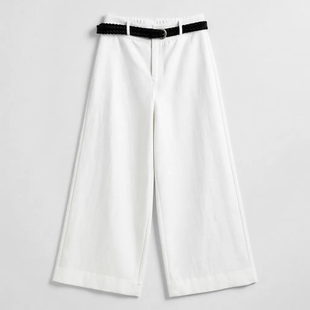 莱赛尔亚麻 九分裤 百搭时尚 66X813 花花专属