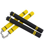 双截棍海绵双节棍儿童初学者表演双节棍不锈钢儿童跆拳道双截棍