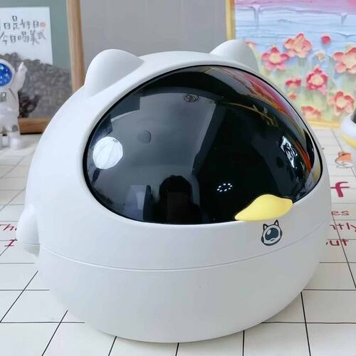 宠物鸟窝四季通用窝桌面垃圾桶高颜值迷你家用小号带盖垃圾篓ins
