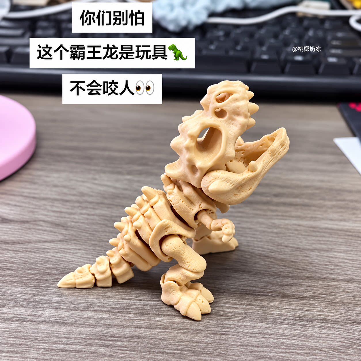 霸王龙骨骼包挂关节可动恐龙挂饰创意个性骨架钥匙扣送好朋友礼物