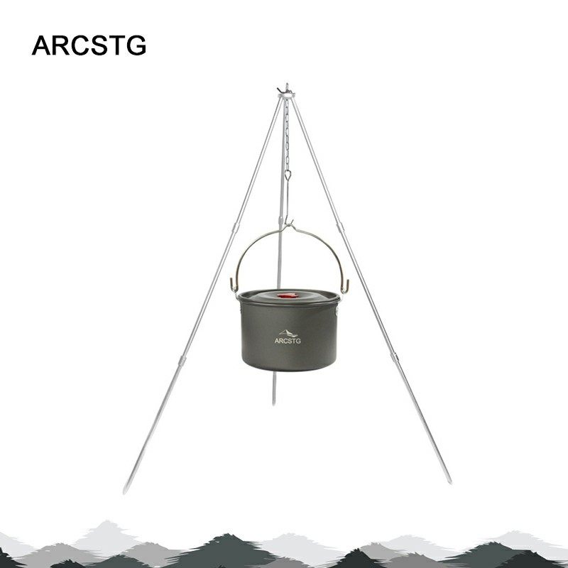 ARCSTG户外野营吊锅篝火三脚架野炊锅便携火架炊具折叠支架三角架,户外/登山/野营/旅行用品,套锅/户外炊具,淘宝优惠券,粉丝福利购,淘宝优惠卷
