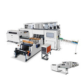 1100卷筒纸裁切机链接包装 全自动高速A4纸横切机 HQJ 一体机