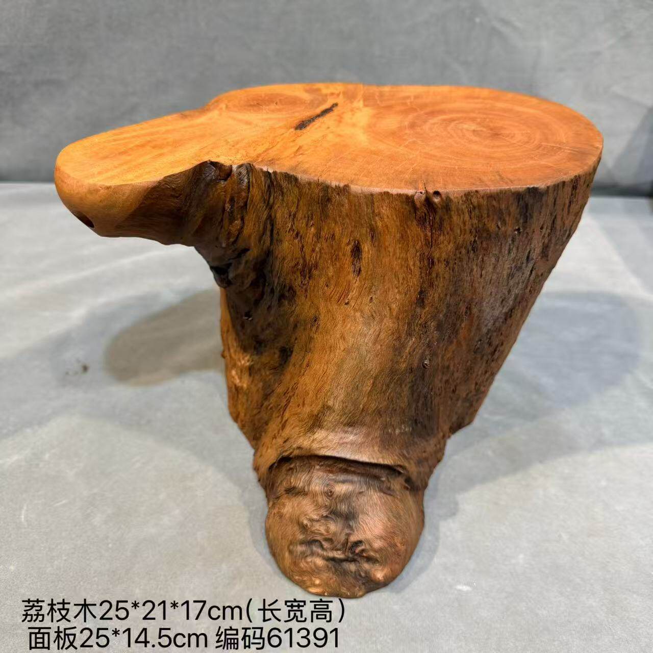 实木墩子原木树桩木墩花架底座侘寂风木头摆件茶几根雕木桩矮凳子