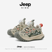 2025新款 JEEP男童运动鞋 轻便防滑户外登山跑步女童鞋 秋冬儿童软底