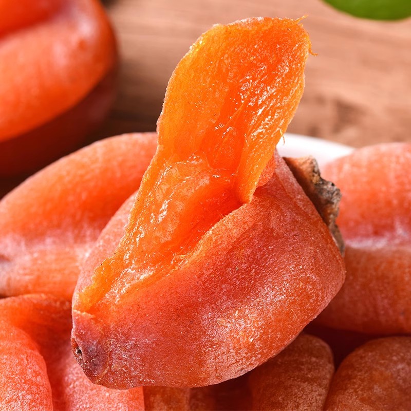 柿子饼陕西富平柿饼新货老式干吊柿果干零食独立包装休闲果脯食品