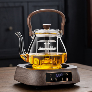 防爆高硼硅玻璃煮茶壶具电陶炉泡煮茶器家用X套装 2024新款 烧水无