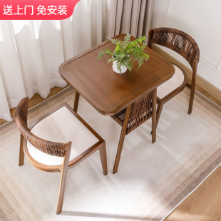阳台小桌椅家用藤编椅三r件套休闲看书喝茶桌椅组合小户型一桌两
