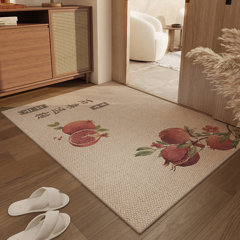 新中式入户门地垫进门口脚垫防滑耐脏门垫家用高级感玄关客厅地毯
