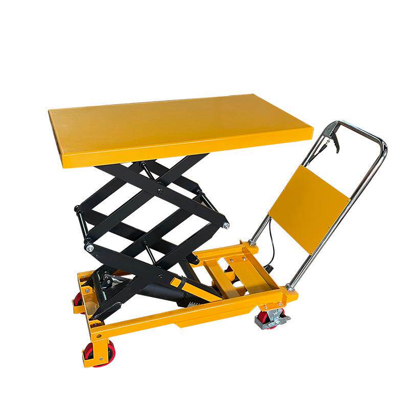SPS450手动液压升降小平台车|液压平台车|升降平台移动平台车