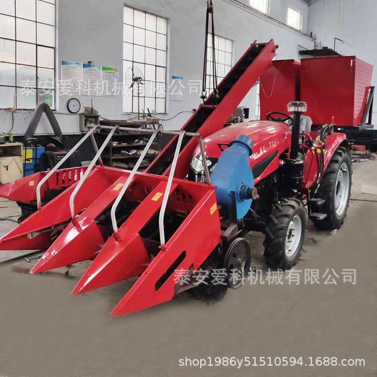 四轮车单杠多杠车配套2行3行背负式玉米收获机二次扒皮茎穗兼收