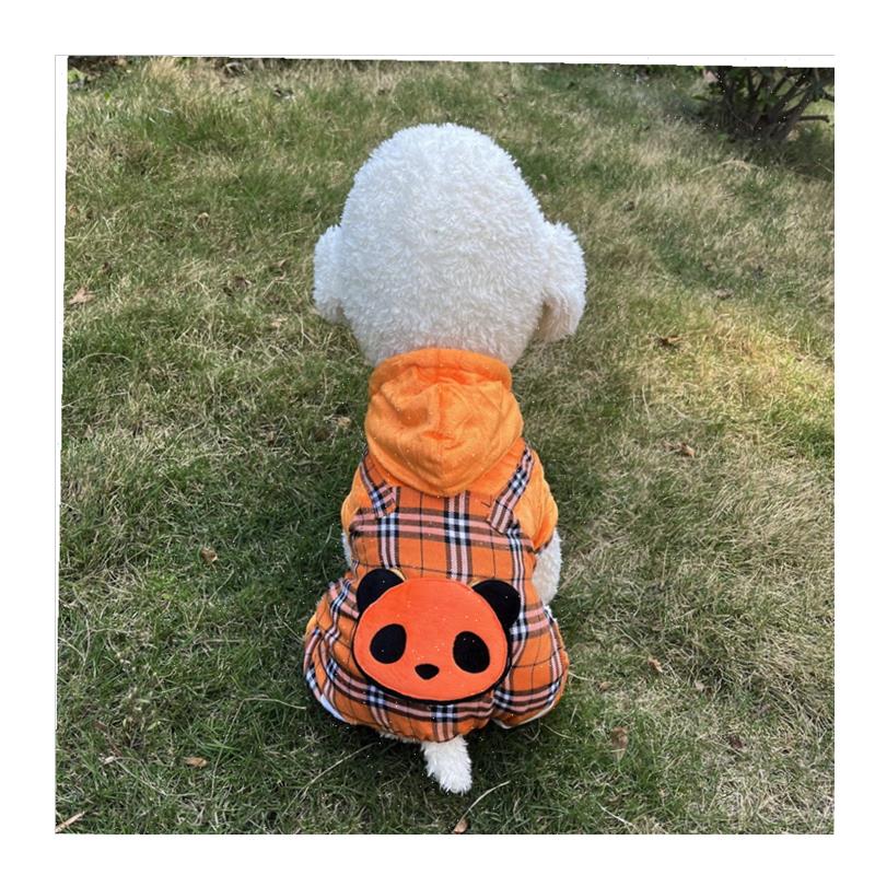 l狗狗衣服四脚加绒加厚宠物服装小型犬猫咪泰迪博美柯.基秋冬季衣