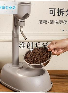 l日本ASKOI狗狗喝水器不湿嘴饮水机自动挂式悬R挂喂 食碗喂水壶猫