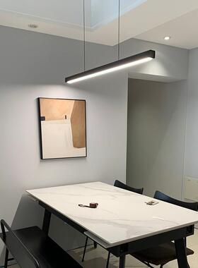 吊灯餐厅餐桌吧台灯具现代简约设计师办公室一字长条北欧极简创意