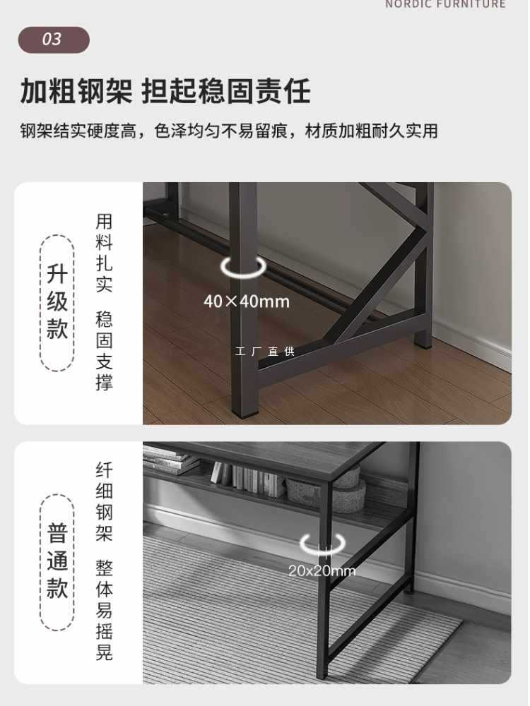 ft网吧游戏竞技桌网咖台式双层电脑桌简约家用电竞酒店上置架子桌
