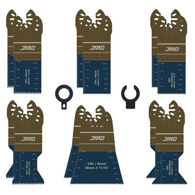 14pcs含钴切锯打磨混装多功能震动锯片摆动锯片修边机万用宝锯片