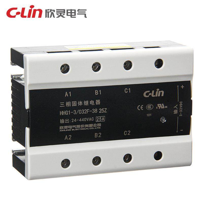 欣灵HHG1-3/032F-38(SSR-DA)（改进型）三相固体继电器25A