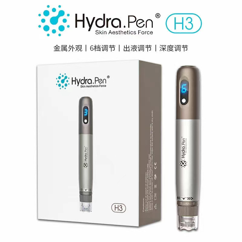 跨境HydrapenH3电动微针微晶导入仪mts微晶美肤水光毛孔痘印淡斑