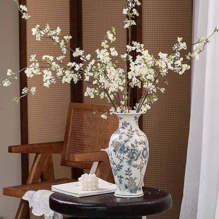 新中式东方青花瓷花瓶陶瓷插花客厅玄关软装高品质摆件,鲜花速递/花卉仿真/绿植园艺,割草机/草坪机,淘宝优惠券,粉丝福利购,淘宝优惠卷